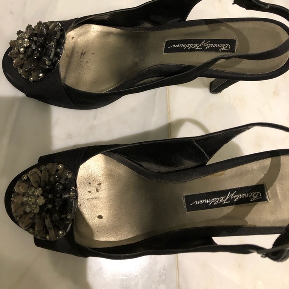 Beverly Feldman Satin sling back shoes - Picture 2 of 3
